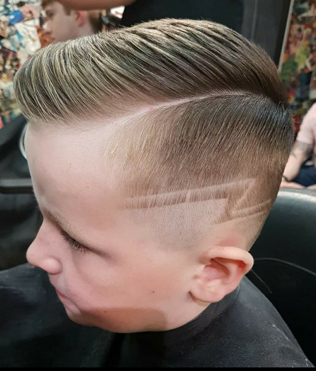 Kids lightning fade